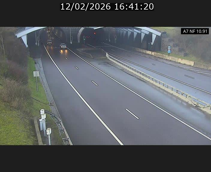 <h2>Caméra trafic Luxembourg - A7, Tunnel Gousselerbierg, entrée sud, direction Mersch</h2>