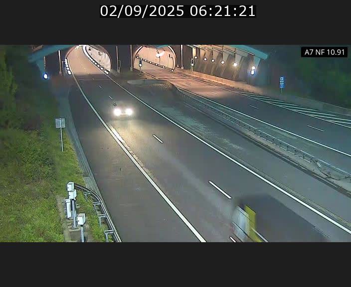 <h2>Caméra trafic Luxembourg - A7, Tunnel Gousselerbierg, entrée sud, direction Mersch</h2>