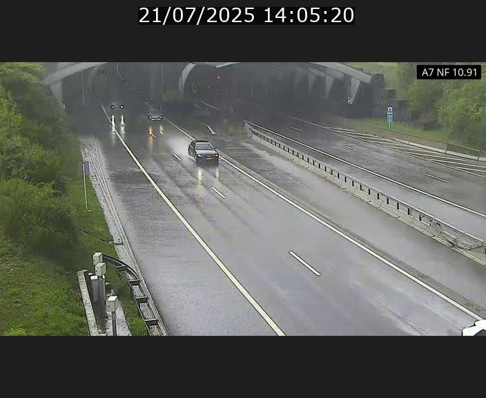 Caméra trafic Luxembourg - A7, Tunnel Gousselerbierg, entrée sud, direction Mersch