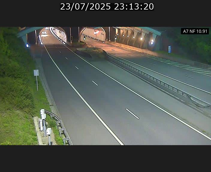 Caméra trafic Luxembourg - A7, Tunnel Gousselerbierg, entrée sud, direction Mersch
