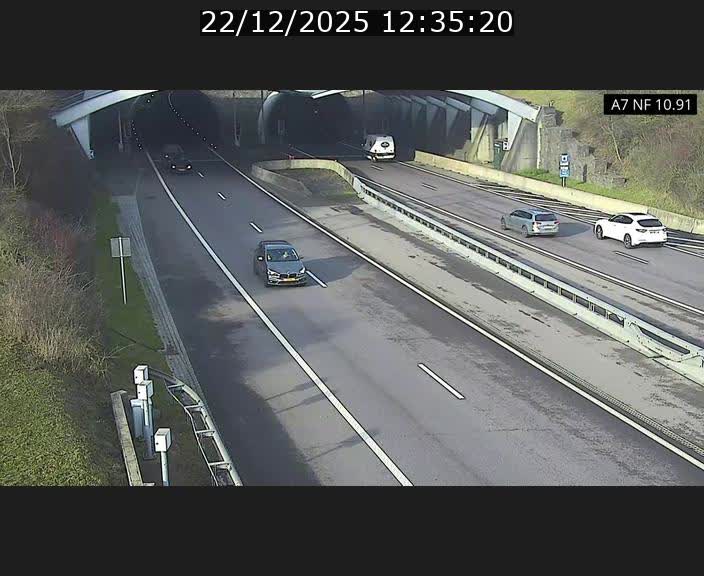 <h2>Caméra trafic Luxembourg - A7, Tunnel Gousselerbierg, entrée sud, direction Mersch</h2>