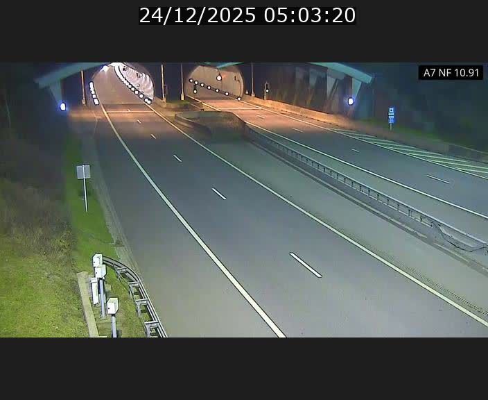 <h2>Caméra trafic Luxembourg - A7, Tunnel Gousselerbierg, entrée sud, direction Mersch</h2>