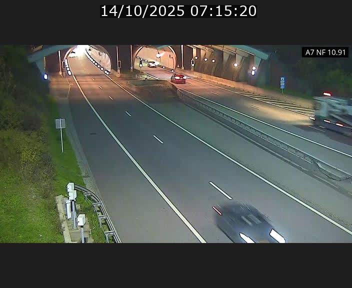 <h2>Caméra trafic Luxembourg - A7, Tunnel Gousselerbierg, entrée sud, direction Mersch</h2>