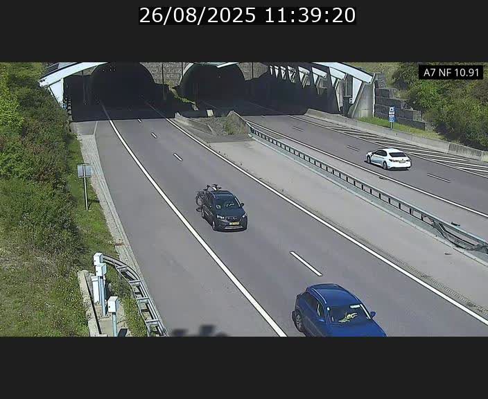 <h2>Caméra trafic Luxembourg - A7, Tunnel Gousselerbierg, entrée sud, direction Mersch</h2>