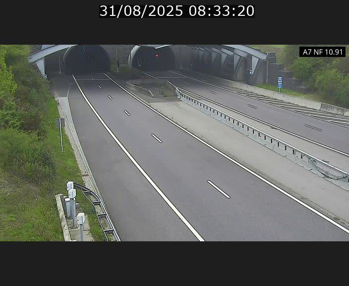 <h2>Caméra trafic Luxembourg - A7, Tunnel Gousselerbierg, entrée sud, direction Mersch</h2>