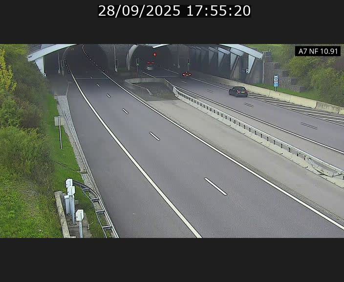 <h2>Caméra trafic Luxembourg - A7, Tunnel Gousselerbierg, entrée sud, direction Mersch</h2>