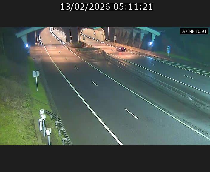 <h2>Caméra trafic Luxembourg - A7, Tunnel Gousselerbierg, entrée sud, direction Mersch</h2>