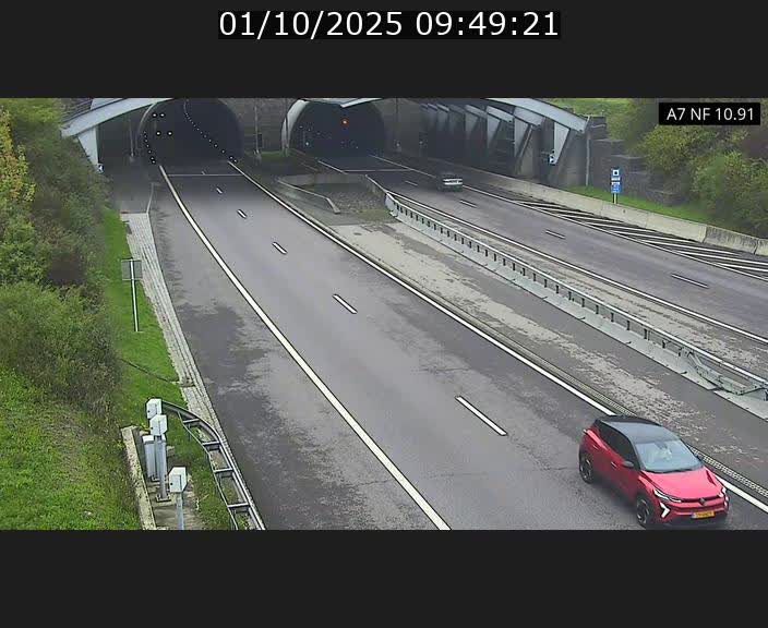 <h2>Caméra trafic Luxembourg - A7, Tunnel Gousselerbierg, entrée sud, direction Mersch</h2>