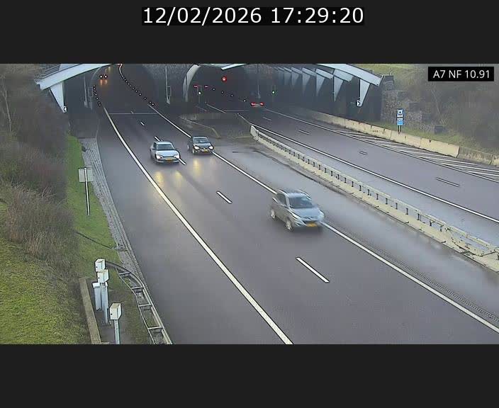 <h2>Caméra trafic Luxembourg - A7, Tunnel Gousselerbierg, entrée sud, direction Mersch</h2>
