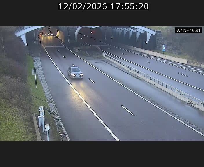 <h2>Caméra trafic Luxembourg - A7, Tunnel Gousselerbierg, entrée sud, direction Mersch</h2>