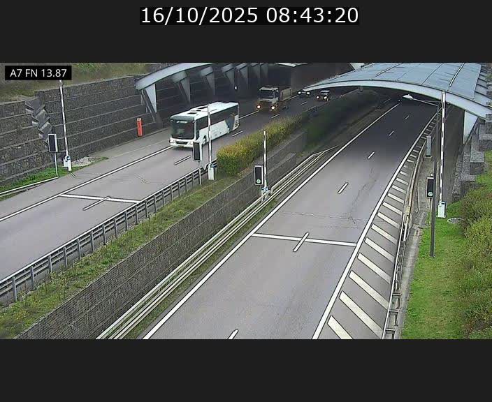 <h2>Caméra trafic Luxembourg - A7, Tunnel Gousselerbierg, entrée nord, direction Lorentzweiler</h2>