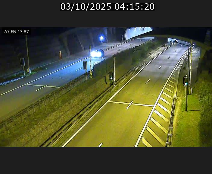 <h2>Caméra trafic Luxembourg - A7, Tunnel Gousselerbierg, entrée nord, direction Lorentzweiler</h2>