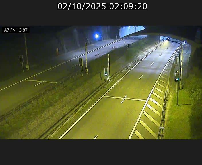 <h2>Caméra trafic Luxembourg - A7, Tunnel Gousselerbierg, entrée nord, direction Lorentzweiler</h2>