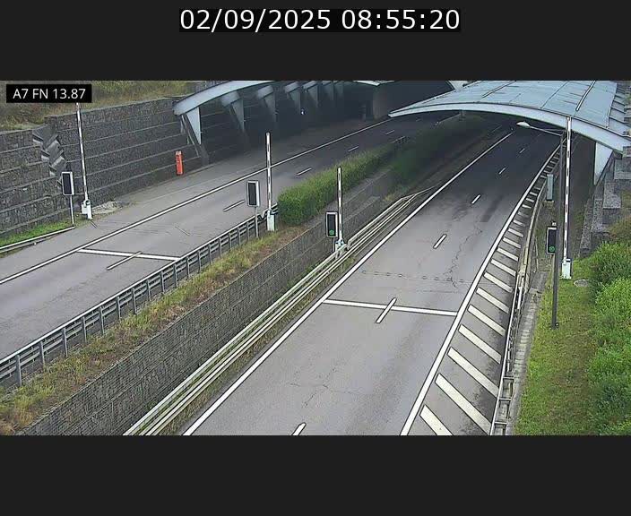 <h2>Caméra trafic Luxembourg - A7, Tunnel Gousselerbierg, entrée nord, direction Lorentzweiler</h2>