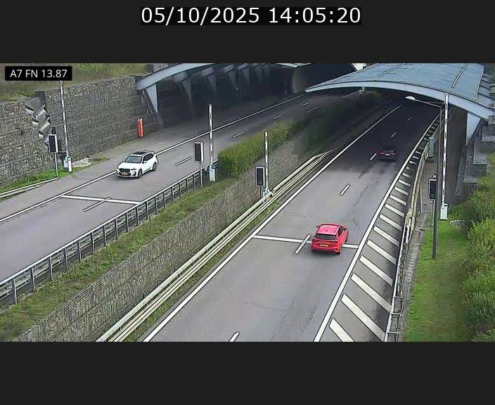 <h2>Caméra trafic Luxembourg - A7, Tunnel Gousselerbierg, entrée nord, direction Lorentzweiler</h2>