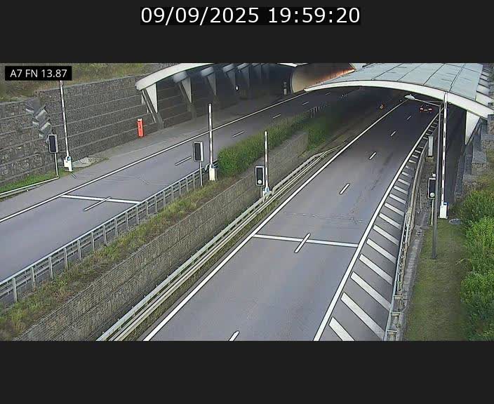 <h2>Caméra trafic Luxembourg - A7, Tunnel Gousselerbierg, entrée nord, direction Lorentzweiler</h2>