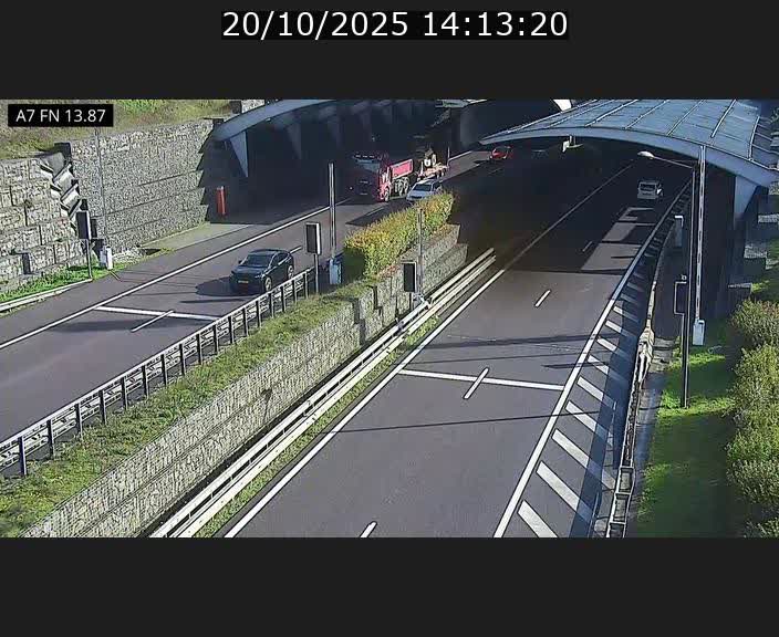 <h2>Caméra trafic Luxembourg - A7, Tunnel Gousselerbierg, entrée nord, direction Lorentzweiler</h2>