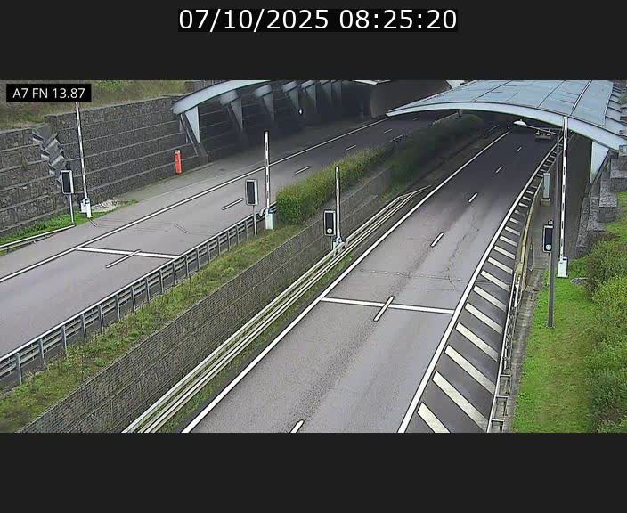 <h2>Caméra trafic Luxembourg - A7, Tunnel Gousselerbierg, entrée nord, direction Lorentzweiler</h2>