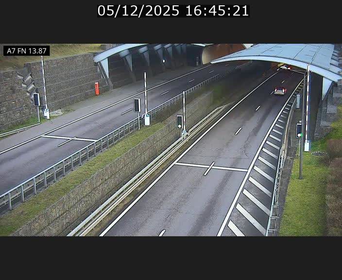 <h2>Caméra trafic Luxembourg - A7, Tunnel Gousselerbierg, entrée nord, direction Lorentzweiler</h2>