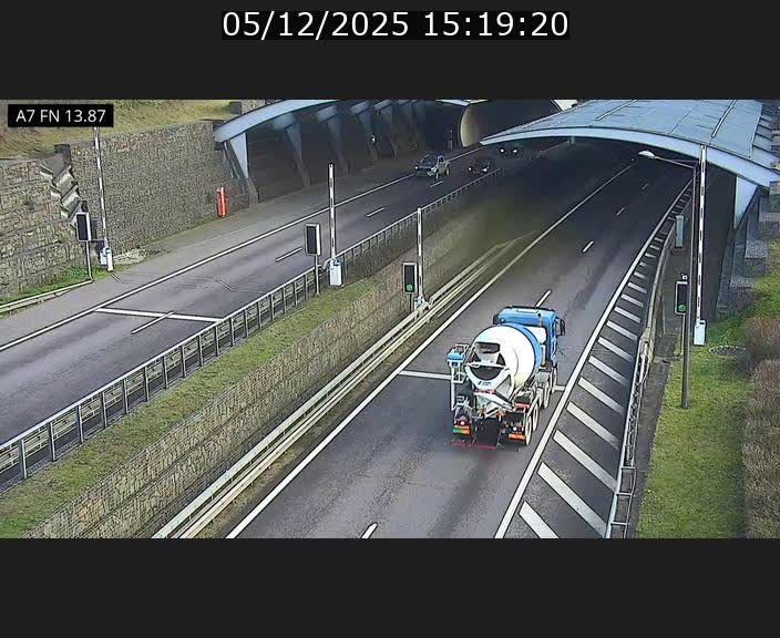 <h2>Caméra trafic Luxembourg - A7, Tunnel Gousselerbierg, entrée nord, direction Lorentzweiler</h2>
