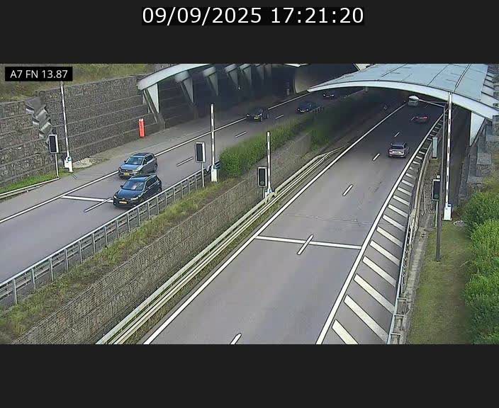 <h2>Caméra trafic Luxembourg - A7, Tunnel Gousselerbierg, entrée nord, direction Lorentzweiler</h2>