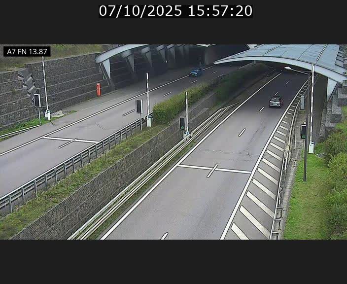 <h2>Caméra trafic Luxembourg - A7, Tunnel Gousselerbierg, entrée nord, direction Lorentzweiler</h2>