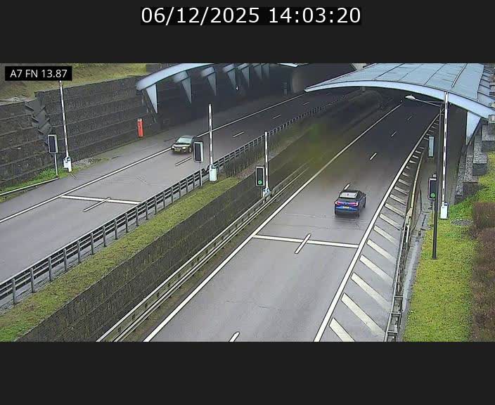 <h2>Caméra trafic Luxembourg - A7, Tunnel Gousselerbierg, entrée nord, direction Lorentzweiler</h2>