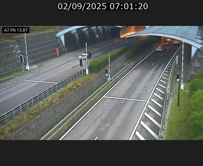 <h2>Caméra trafic Luxembourg - A7, Tunnel Gousselerbierg, entrée nord, direction Lorentzweiler</h2>