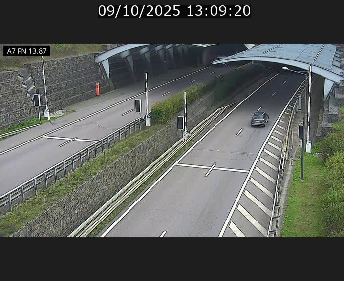 <h2>Caméra trafic Luxembourg - A7, Tunnel Gousselerbierg, entrée nord, direction Lorentzweiler</h2>