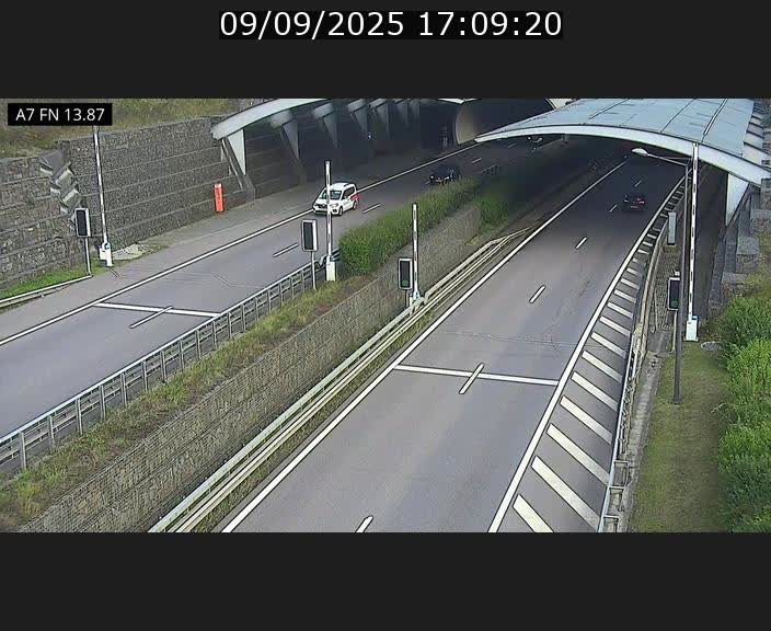 <h2>Caméra trafic Luxembourg - A7, Tunnel Gousselerbierg, entrée nord, direction Lorentzweiler</h2>
