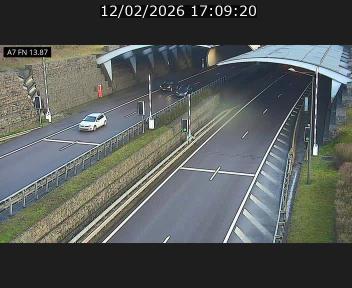 <h2>Caméra trafic Luxembourg - A7, Tunnel Gousselerbierg, entrée nord, direction Lorentzweiler</h2>