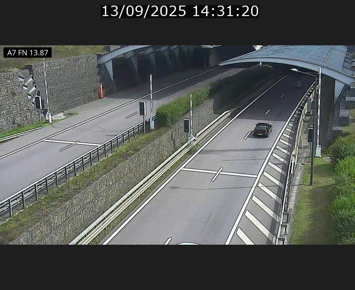 <h2>Caméra trafic Luxembourg - A7, Tunnel Gousselerbierg, entrée nord, direction Lorentzweiler</h2>