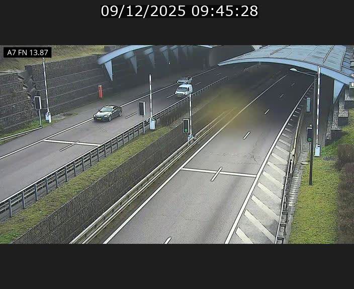 <h2>Caméra trafic Luxembourg - A7, Tunnel Gousselerbierg, entrée nord, direction Lorentzweiler</h2>
