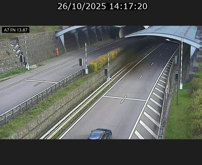 <h2>Caméra trafic Luxembourg - A7, Tunnel Gousselerbierg, entrée nord, direction Lorentzweiler</h2>