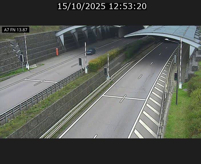 <h2>Caméra trafic Luxembourg - A7, Tunnel Gousselerbierg, entrée nord, direction Lorentzweiler</h2>