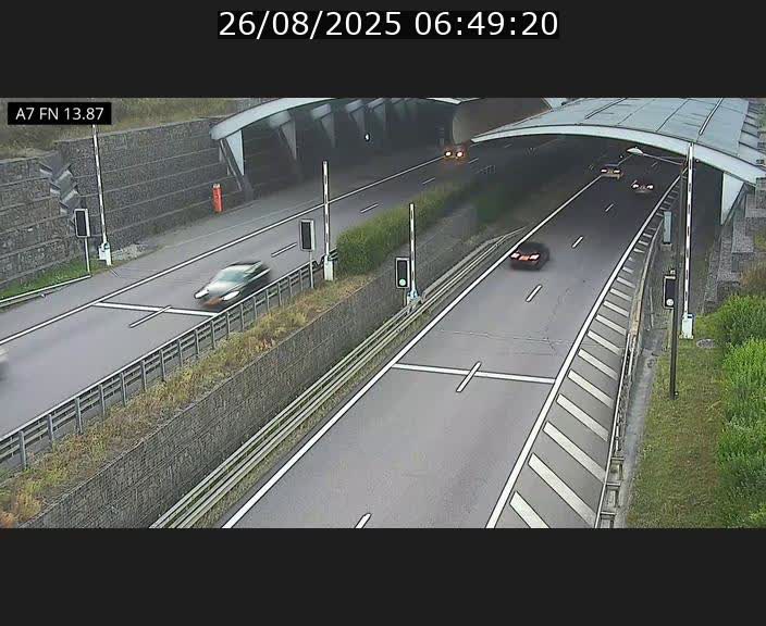 <h2>Caméra trafic Luxembourg - A7, Tunnel Gousselerbierg, entrée nord, direction Lorentzweiler</h2>