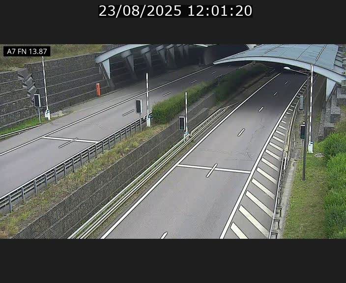 <h2>Caméra trafic Luxembourg - A7, Tunnel Gousselerbierg, entrée nord, direction Lorentzweiler</h2>