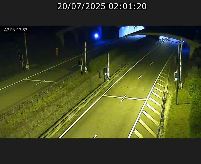 <h2>Caméra trafic Luxembourg - A7, Tunnel Gousselerbierg, entrée nord, direction Lorentzweiler</h2>