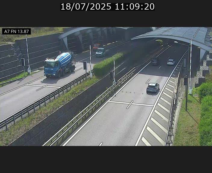 <h2>Caméra trafic Luxembourg - A7, Tunnel Gousselerbierg, entrée nord, direction Lorentzweiler</h2>