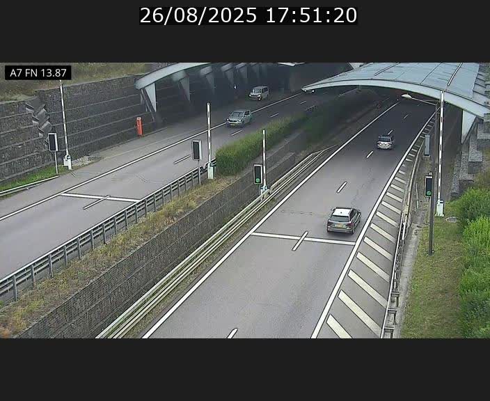 <h2>Caméra trafic Luxembourg - A7, Tunnel Gousselerbierg, entrée nord, direction Lorentzweiler</h2>