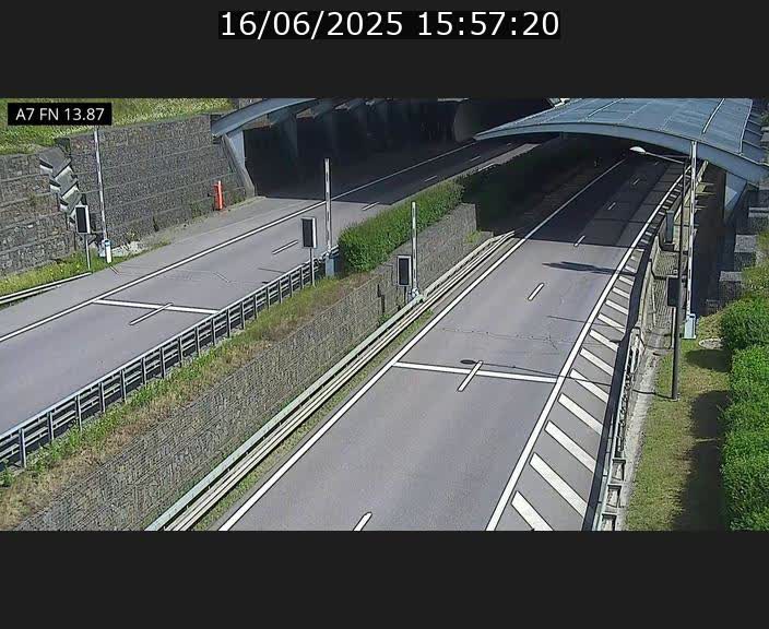 Caméra trafic Luxembourg - A7, Tunnel Gousselerbierg, entrée nord, direction Lorentzweiler
