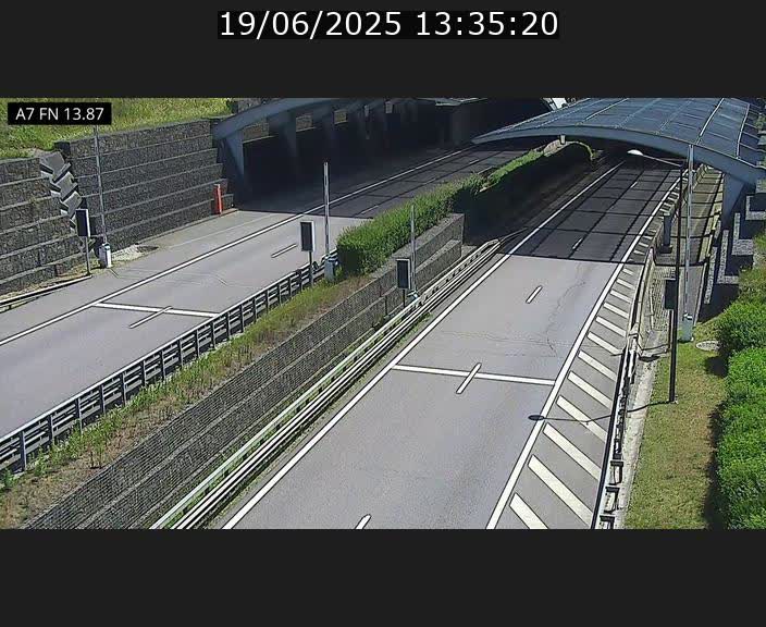 Caméra trafic Luxembourg - A7, Tunnel Gousselerbierg, entrée nord, direction Lorentzweiler
