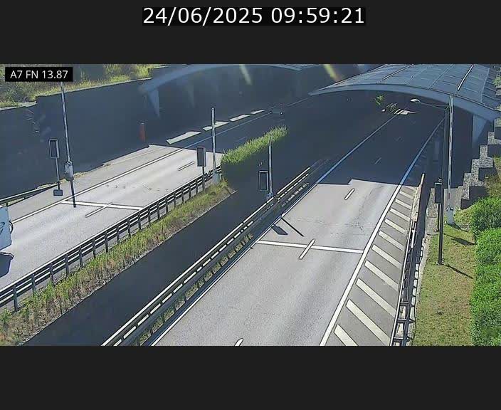 Caméra trafic Luxembourg - A7, Tunnel Gousselerbierg, entrée nord, direction Lorentzweiler