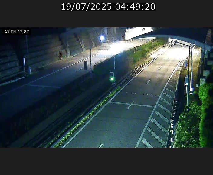 Caméra trafic Luxembourg - A7, Tunnel Gousselerbierg, entrée nord, direction Lorentzweiler
