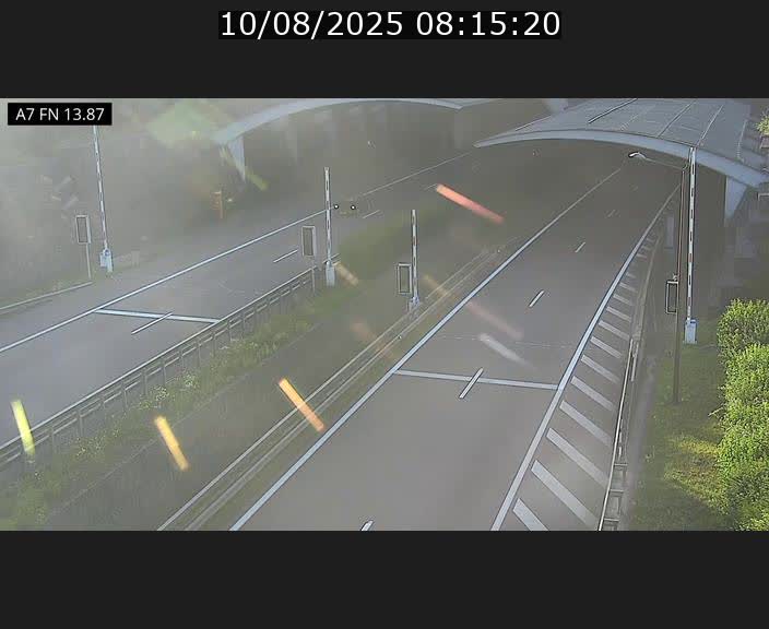 Caméra trafic Luxembourg - A7, Tunnel Gousselerbierg, entrée nord, direction Lorentzweiler