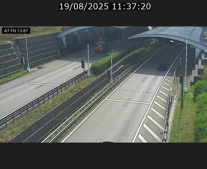 Caméra trafic Luxembourg - A7, Tunnel Gousselerbierg, entrée nord, direction Lorentzweiler