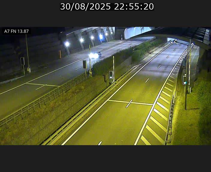 Caméra trafic Luxembourg - A7, Tunnel Gousselerbierg, entrée nord, direction Lorentzweiler