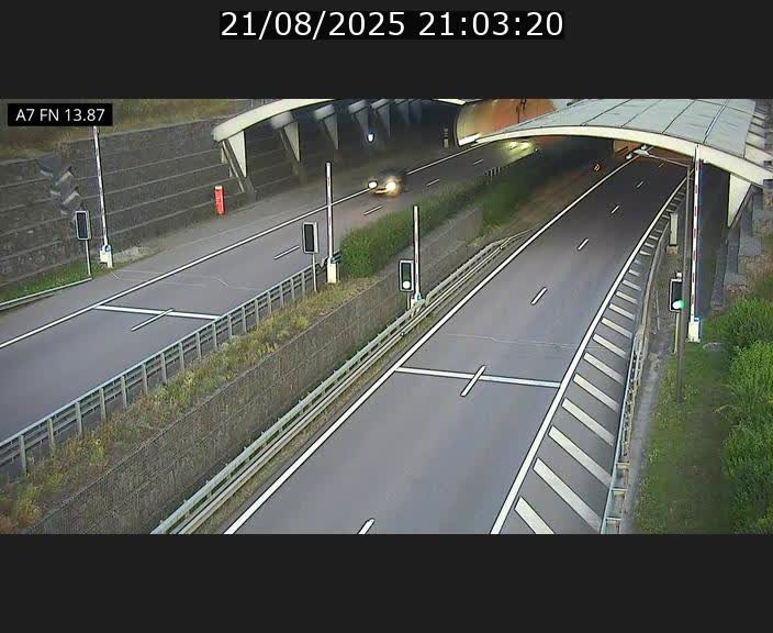 <h2>Caméra trafic Luxembourg - A7, Tunnel Gousselerbierg, entrée nord, direction Lorentzweiler</h2>