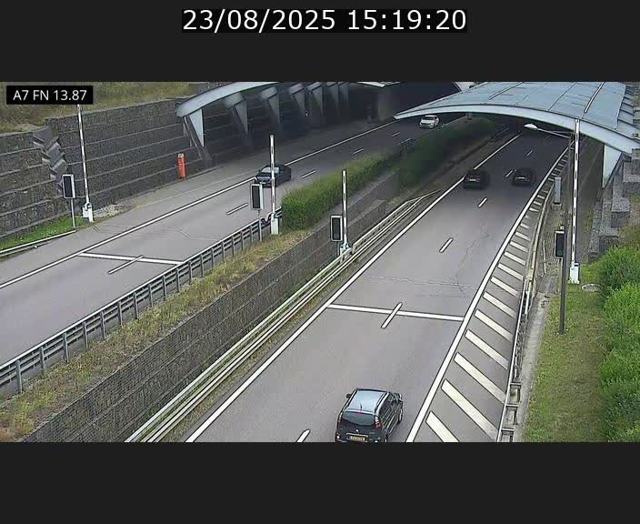 <h2>Caméra trafic Luxembourg - A7, Tunnel Gousselerbierg, entrée nord, direction Lorentzweiler</h2>