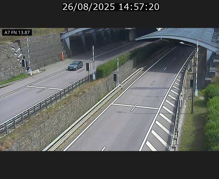 <h2>Caméra trafic Luxembourg - A7, Tunnel Gousselerbierg, entrée nord, direction Lorentzweiler</h2>